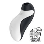 Succionador Satisfyer Orca con diseño en forma de orca y tecnología de pulso de aire para placer.