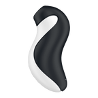 Succionador Satisfyer Orca con diseño en forma de orca, vista lateral, para uso de placer personal.