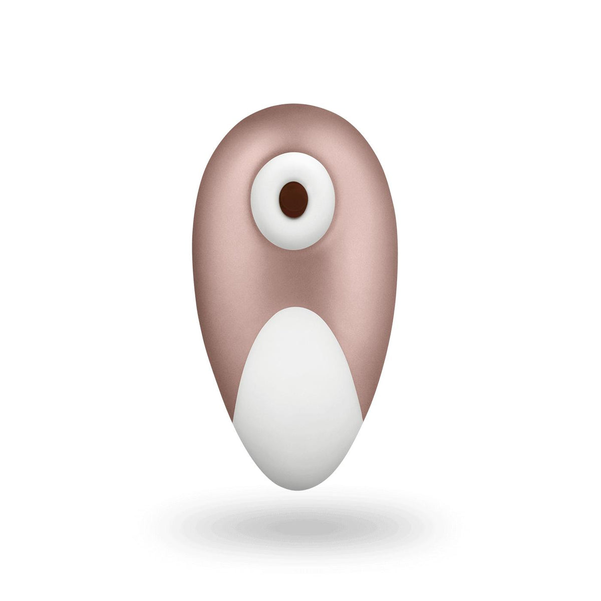 Succionador Satisfyer Deluxe, dispositivo de estimulación con diseño moderno y ergonómico, en color rosa y blanco.