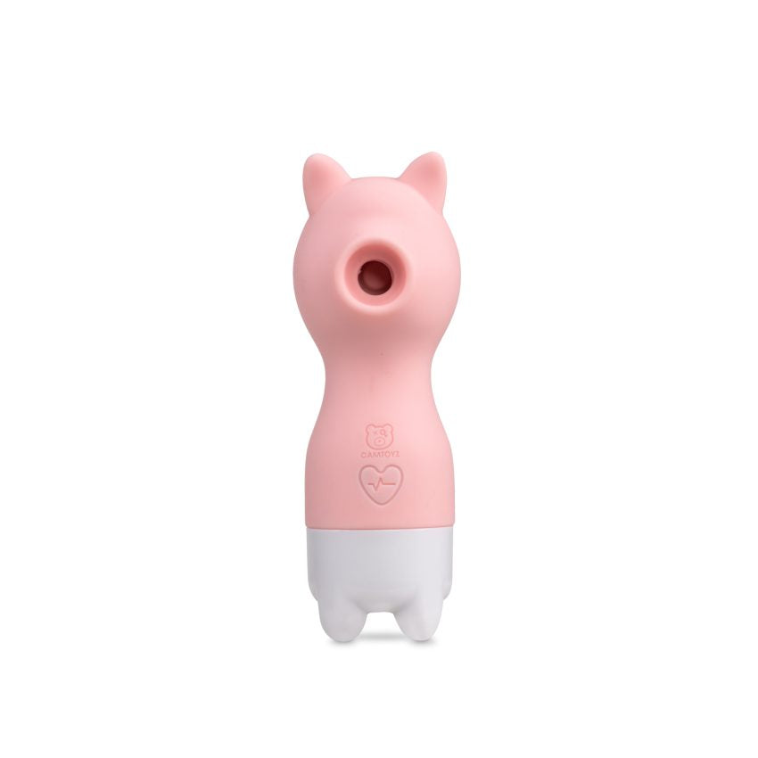 Succionador Camtoyz Tuinky Ohlalá en color rosa, con diseño compacto y ergonómico, visible en la imagen.
