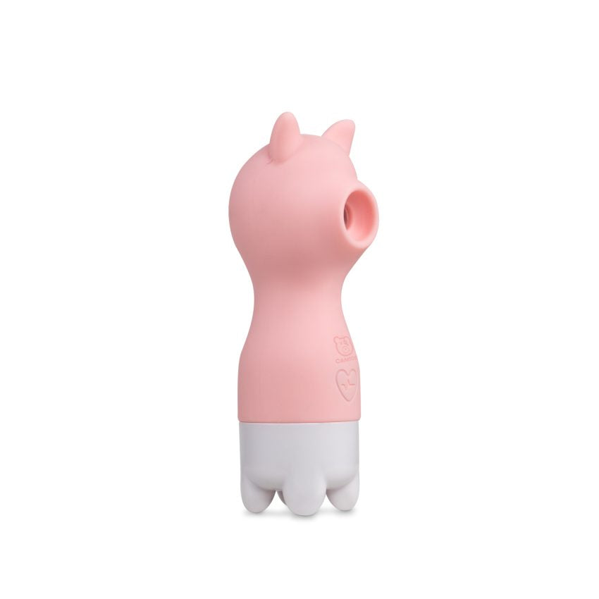 Succionador Camtoyz Tuinky Ohlalá en color rosa, diseño compacto y suave para uso personal, visible en la imagen.