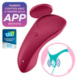 Vibrador para parejas Satisfyer Sexy Secret con app, diseñado para estimular y mejorar la intimidad en la pareja.
