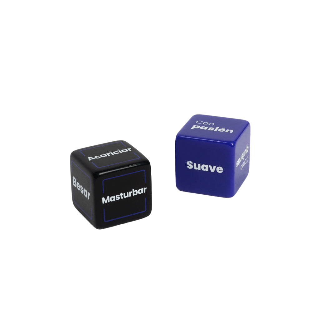 Dados para sexo oral Wanna, juego para adultos con dos dados que indican acciones para juegos íntimos.
