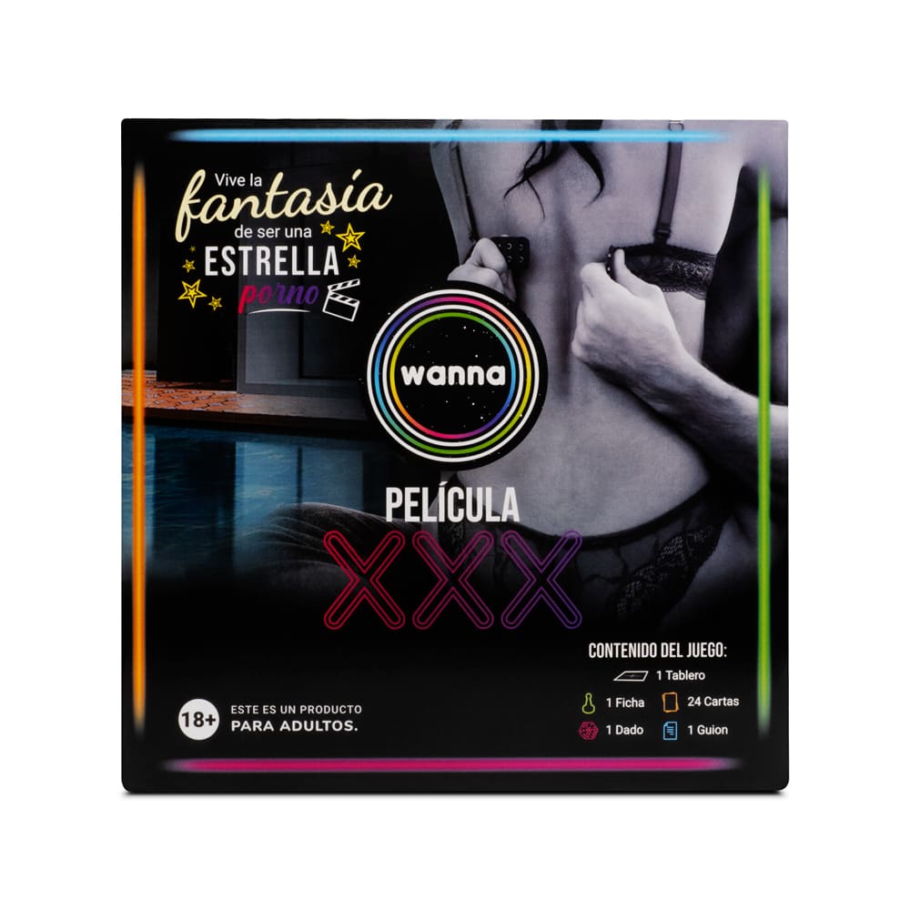 Juego de mesa para adultos Wanna Película XXX de la marca Wanna, con cartas y accesorios para juegos íntimos.