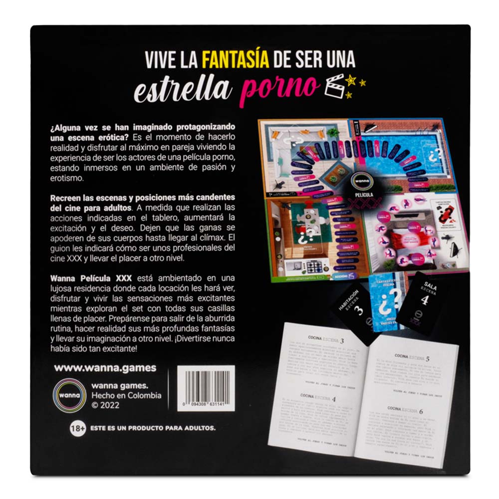 Juego de mesa Wanna Película XXX para adultos, con cartas y piezas, divertido y único para juegos en grupo.