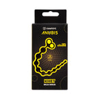 Bolas anales negras Camtoyz Khet, de tamaño mediano, con superficie lisa y diseño ergonómico para uso íntimo.