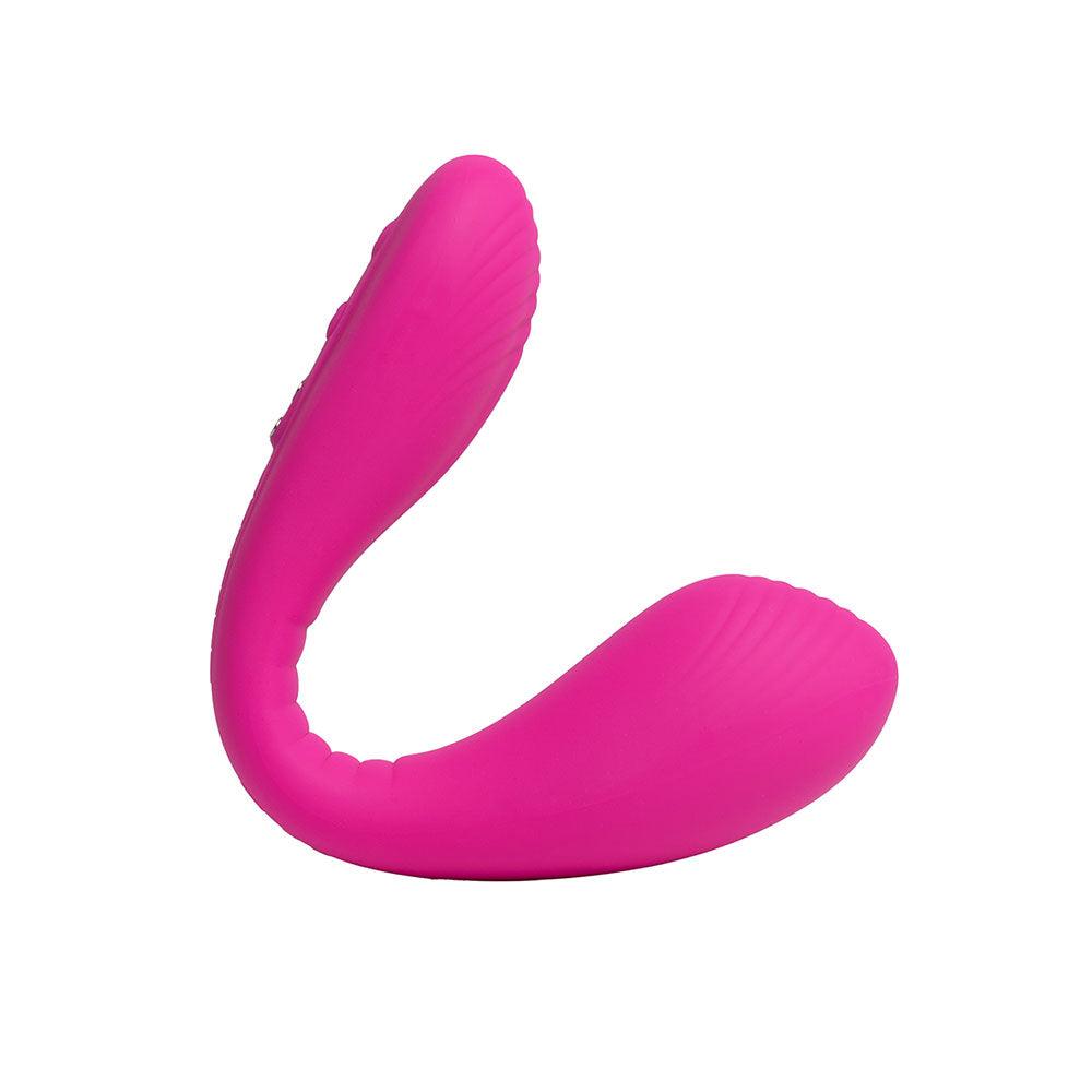 Vibrador Lovense Dolce Fucsia con diseño elegante y compacto, ideal para placer personal, en color fucsia brillante.