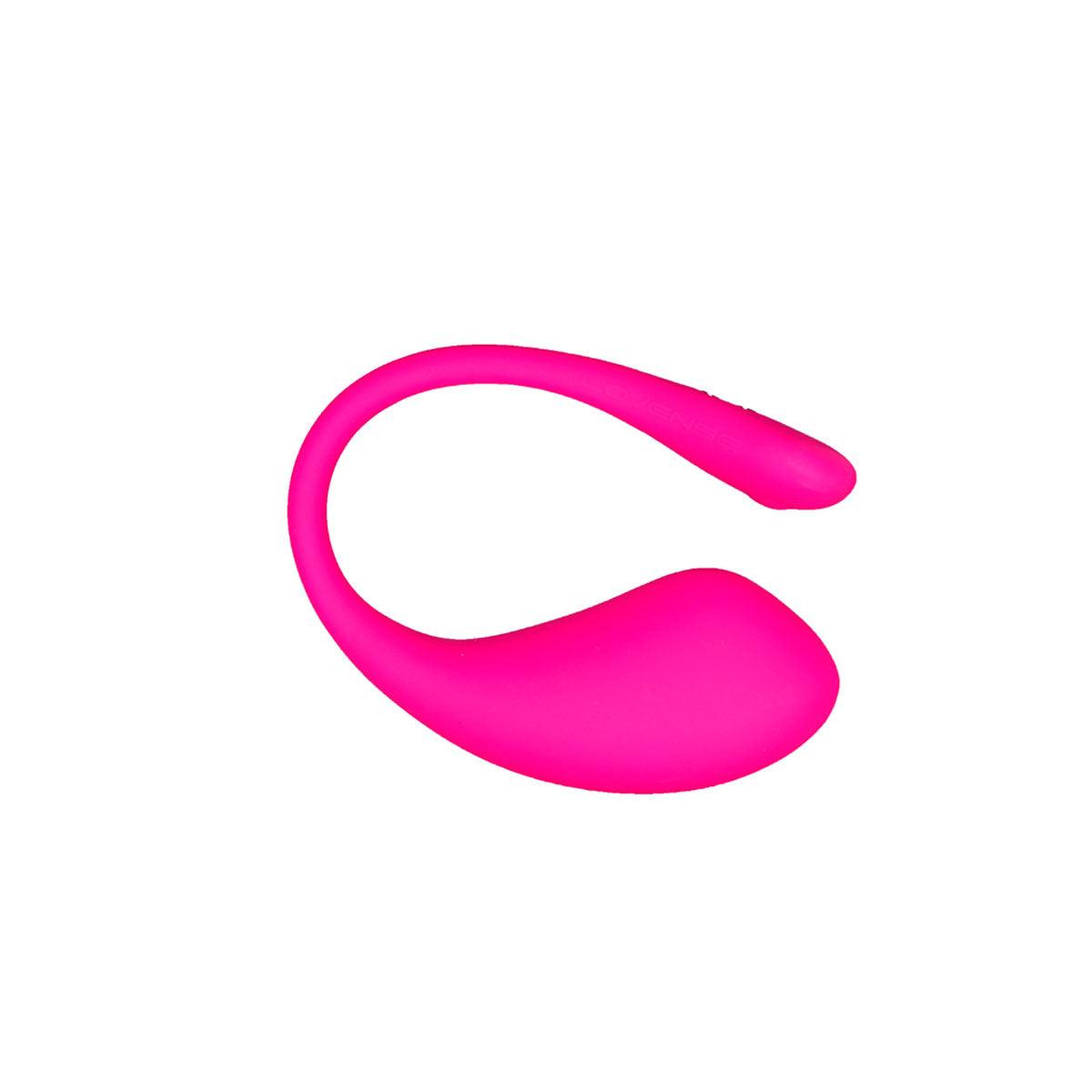 Vibrador Lovense Lush 3 de color fucsia, con diseño ergonómico y control remoto para placer personal.