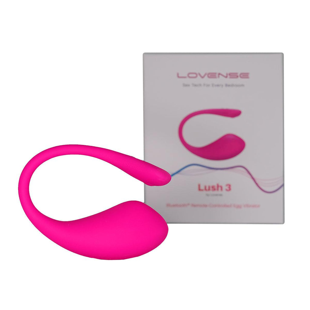 Vibrador Lovense Lush 3 de color fucsia, con diseño compacto y elegante para placer íntimo.