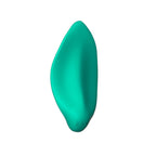 Estimulador de clítoris Romp Wave en color turquesa, succionador para placer íntimo, con diseño ergonómico y suave.