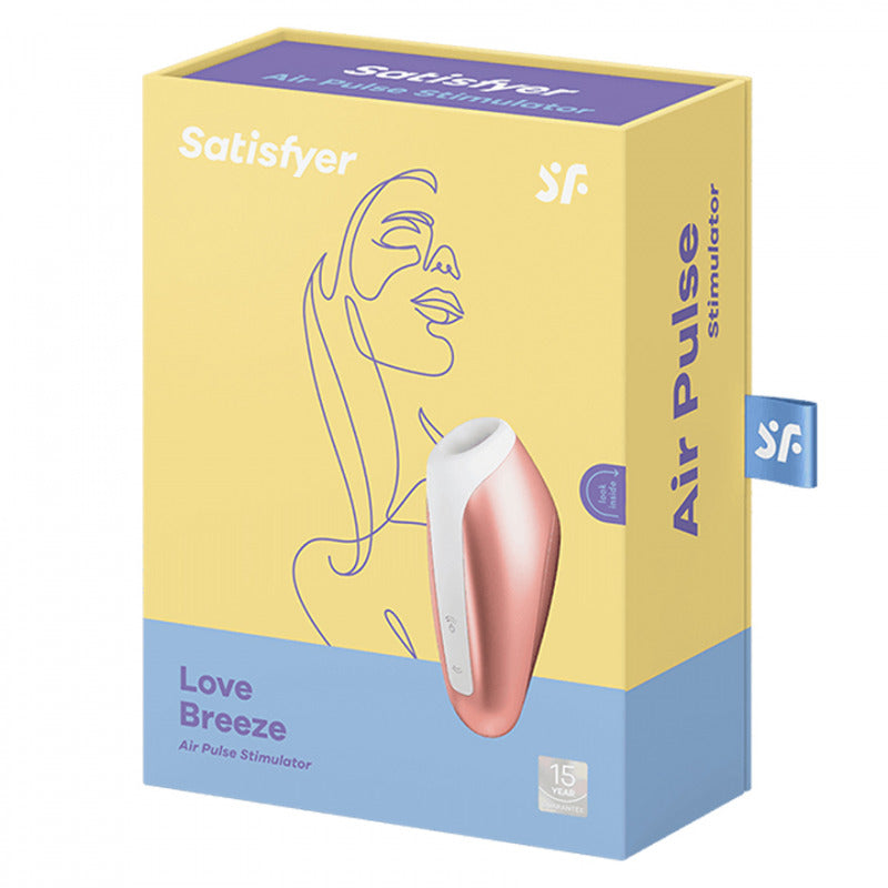 Succionador Satisfyer Love Breeze con palo de rosa, diseño compacto y elegante para uso personal.