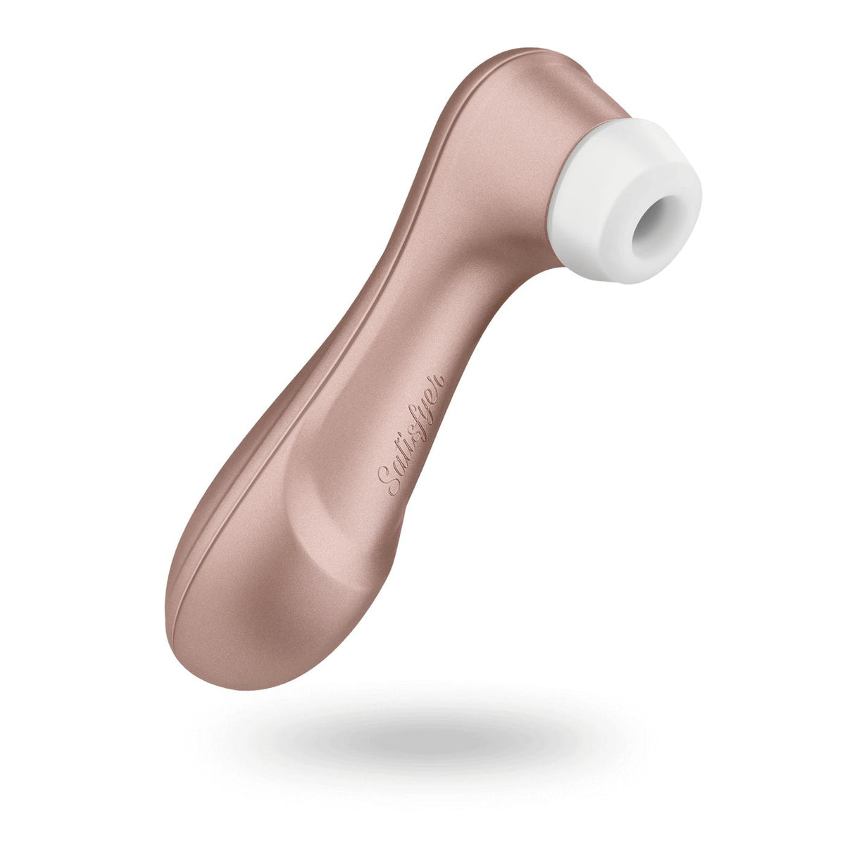 Succionador Satisfyer Pro 2 para clítoris, dispositivo de estimulación con diseño moderno y superficie suave, para placer íntimo.