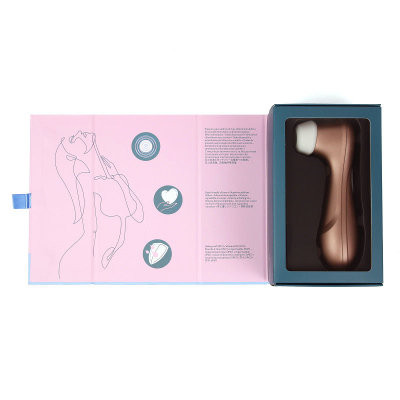 Succionador Satisfyer Pro 2 para clítoris, dispositivo de estimulación con diseño compacto y tecnología de succión innovadora.
