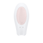 Vibrador para parejas Satisfyer Double Joy en color blanco, control con app y diseño ergonómico para mayor placer compartido.