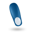 Juguete sexual Satisfyer Double Whale para parejas, con diseño de ballena y doble estimulación, en color gris.