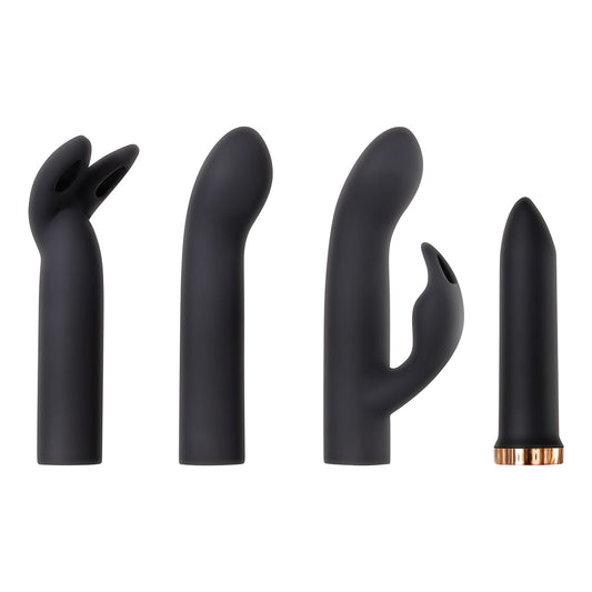 Vibrador Cuatro Juegos Negro