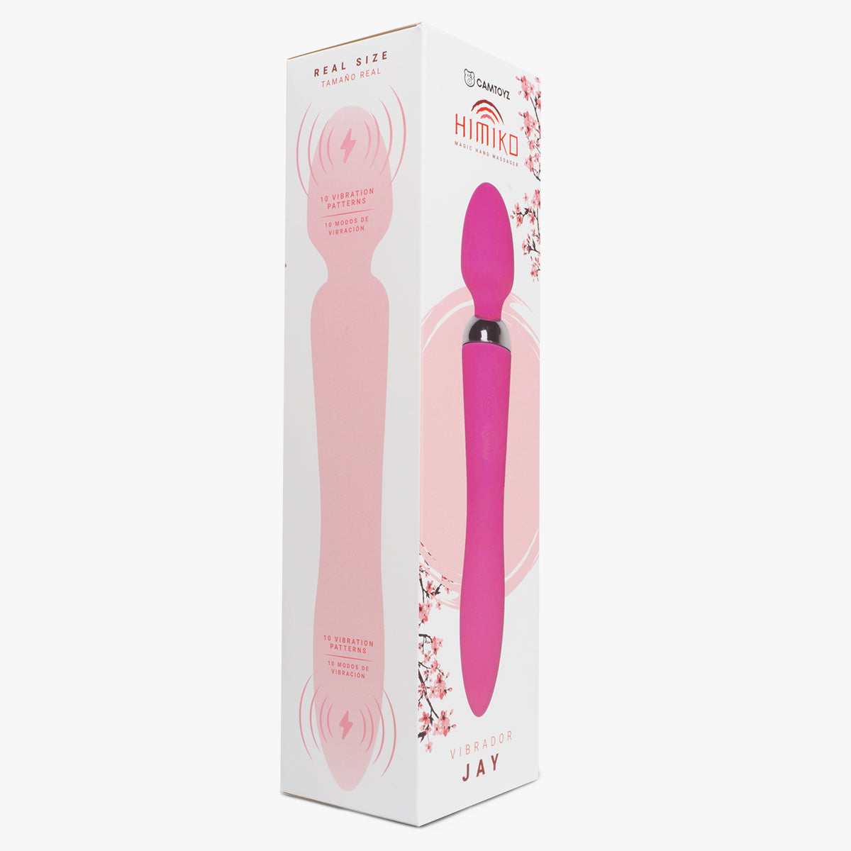 Vibrador Hitachi Jay de color fucsia, masajeador de marca Camtoyz, diseñado para uso personal y relajación.