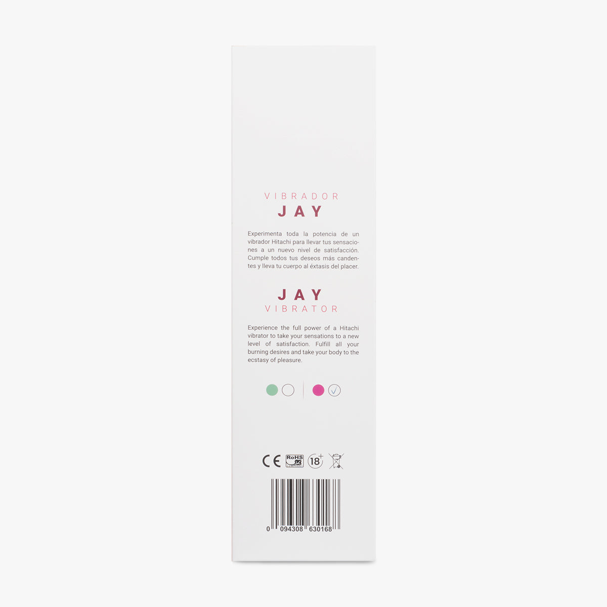 Vibrador masajeador Hitachi Jay de color fucsia de la marca Camtoyz, diseñado para uso personal y relajación.