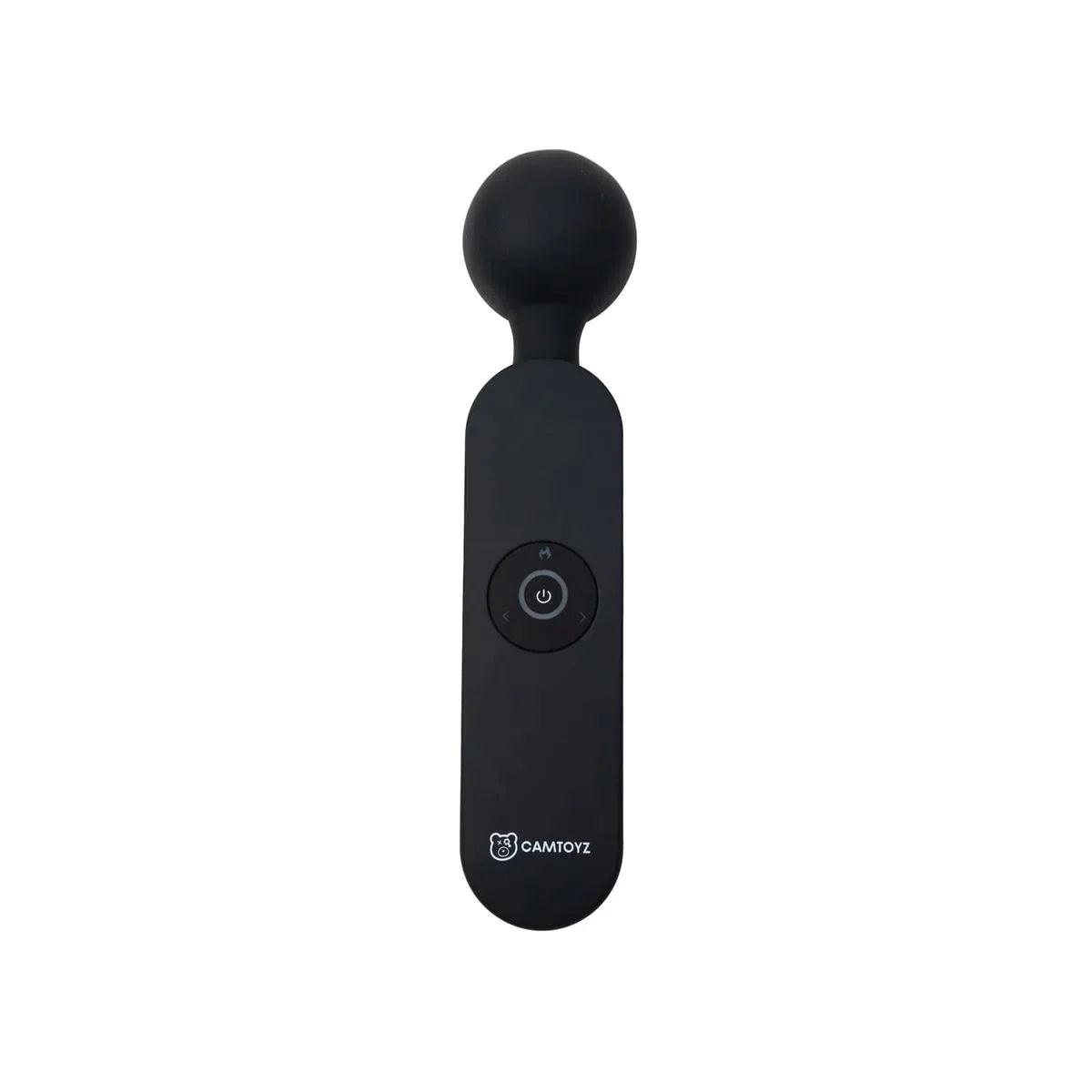 Vibrador Hitachi Tamina negro de la marca Camtoyz, con diseño ergonómico y superficie lisa, ideal para uso personal.