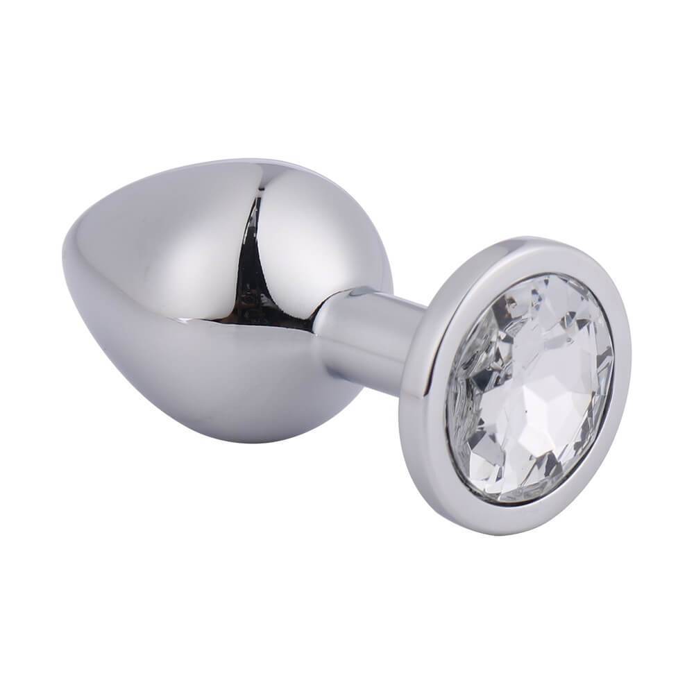 Plug anal Romulo de Distrisex, con diseño ergonómico y suave para uso anal, en color neutro, visible en la imagen.