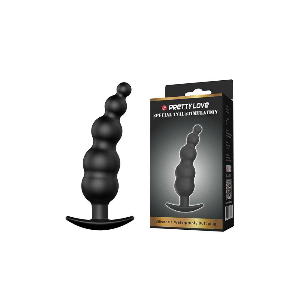 Plug anal Taiki de Distrisex, con diseño ergonómico y suave para uso anal, en color transparente.