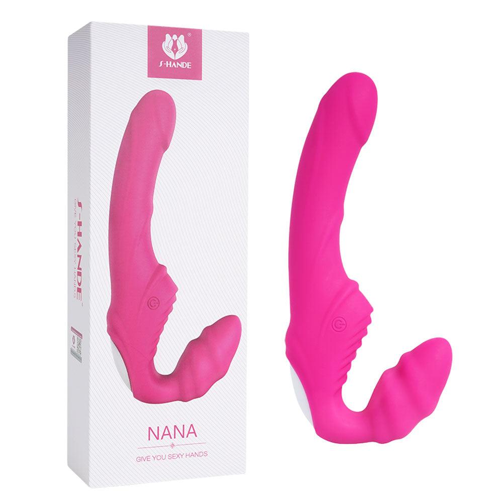 Vibrador doble para clítoris de la marca Distrisex, diseñado para placer en pareja, con doble estimulador y acabado suave.