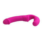 Vibrador doble Rider Fucsia de la marca Distrisex para parejas, con diseño ergonómico y vibraciones ajustables.