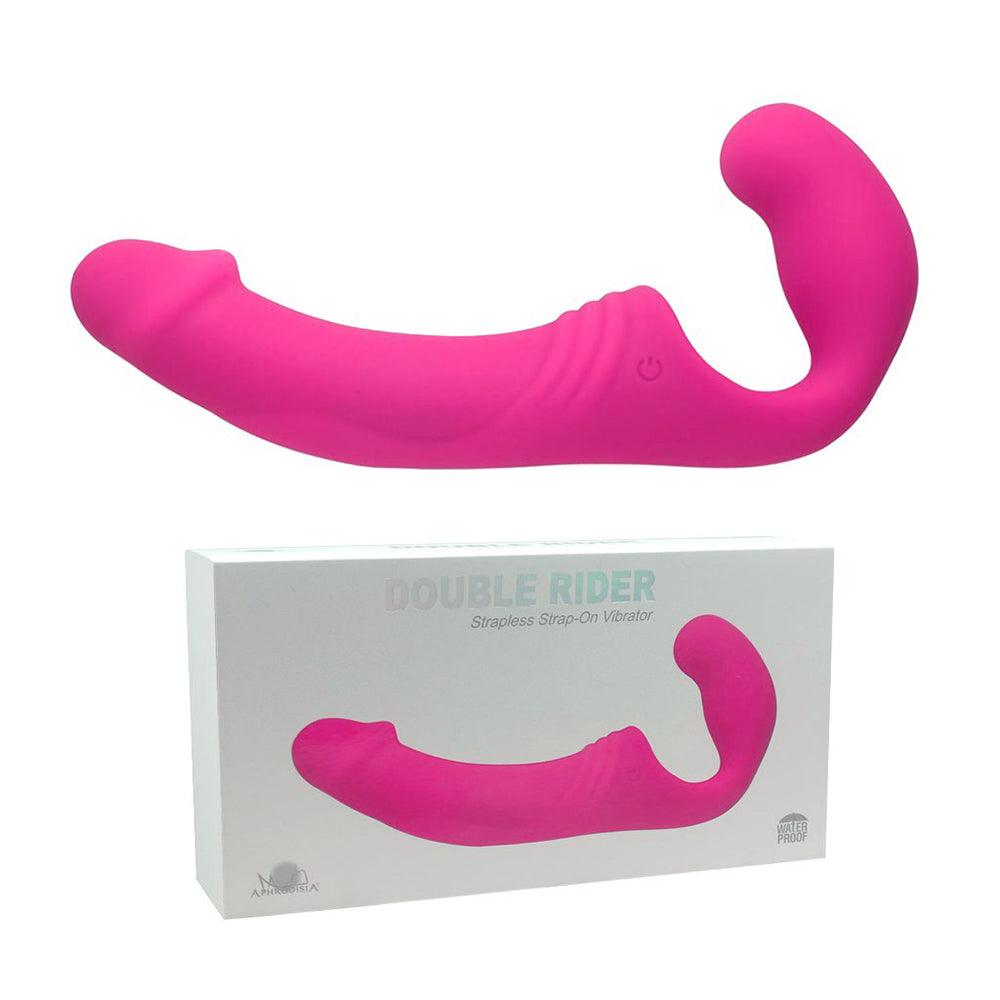 Vibrador doble Rider Fucsia para parejas de la marca Distrisex, diseñado para placer compartido y satisfacción íntima.