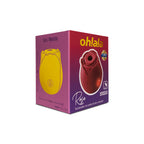 Succionador rosa Ohlala Camtoyz, con diseño ergonómico y textura suave, visible en la imagen.